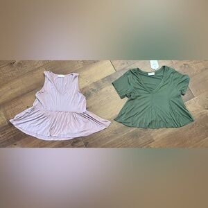 Nwt Altar’d state juniors teen’s shirts 2 total sz small